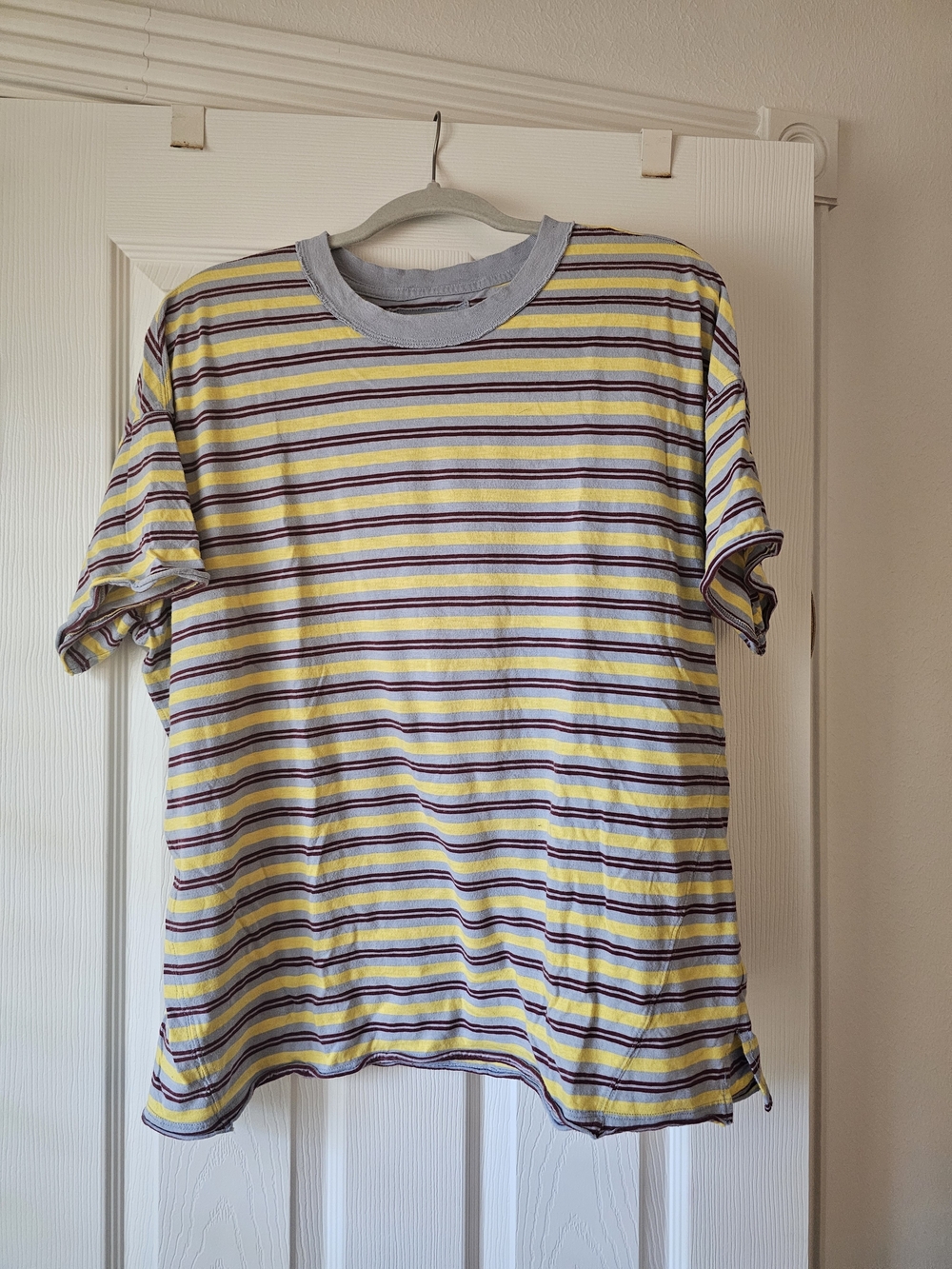 aerie Women's Oversized Crew Short-Sleeve Striped Tee